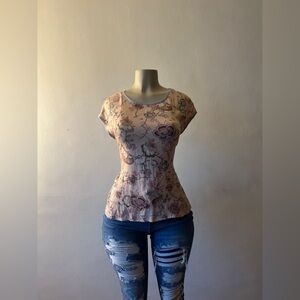 Beautiful Flower & Birds Blouse